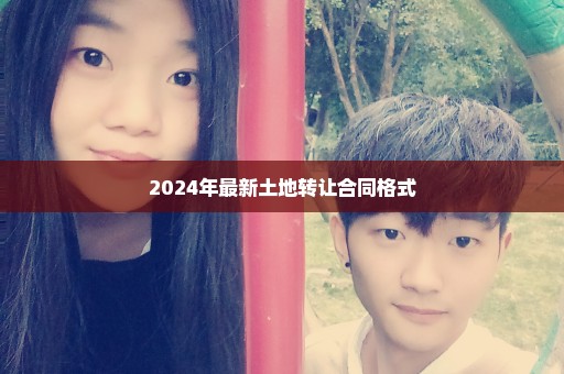 2024年最新土地转让合同格式