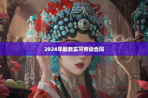 2024年最新实习劳动合同