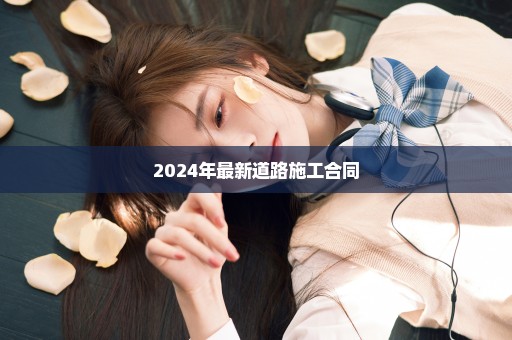 2024年最新道路施工合同
