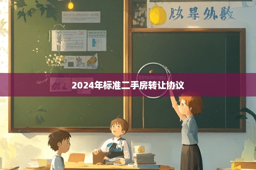 2024年标准二手房转让协议