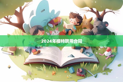 2024年模特聘用合同