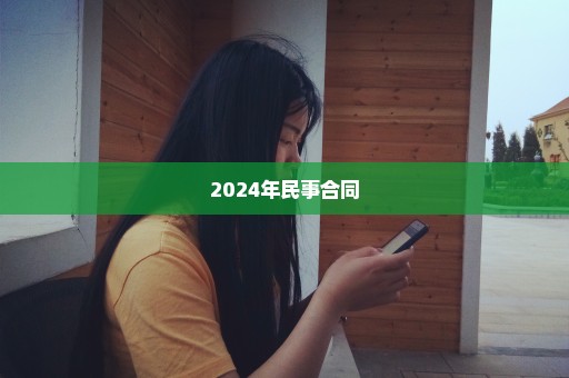 2024年民事合同