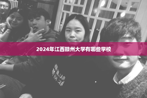 2024年江西赣州大学有哪些学校