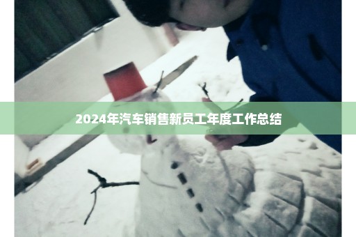 2024年汽车销售新员工年度工作总结