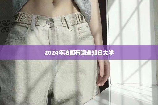 2024年法国有哪些知名大学