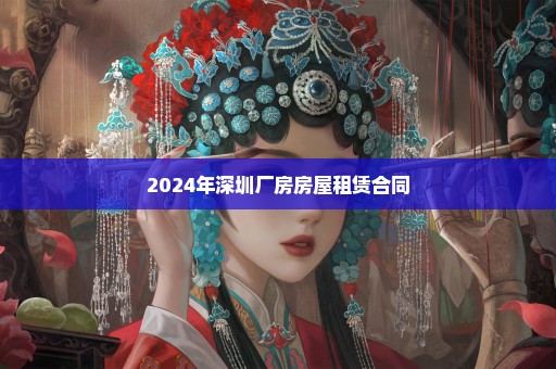 2024年深圳厂房房屋租赁合同