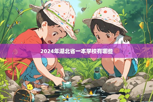 2024年湖北省一本学校有哪些