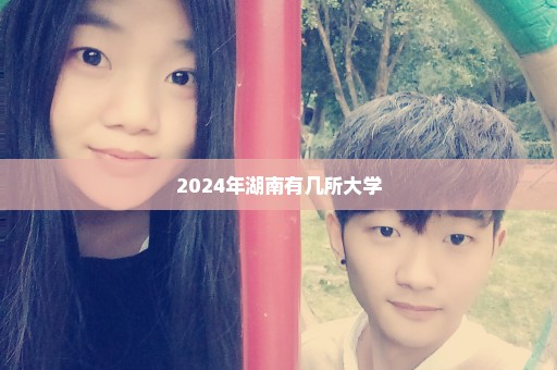 2024年湖南有几所大学