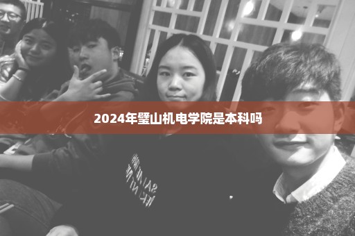 2024年璧山机电学院是本科吗