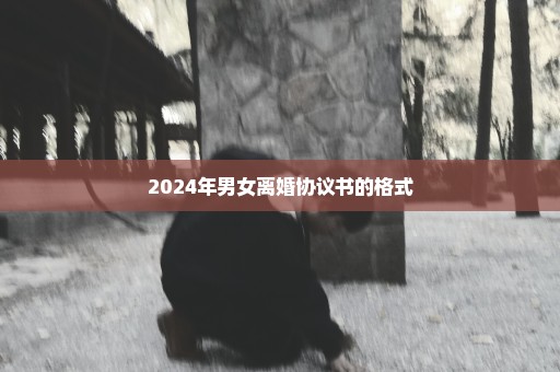 2024年男女离婚协议书的格式