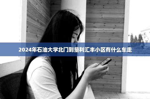 2024年石油大学北门到垦利汇丰小区有什么车走