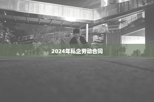 2024年私企劳动合同