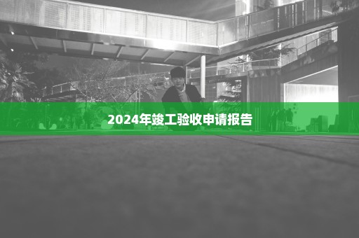 2024年竣工验收申请报告