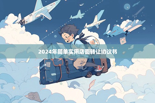 2024年简单实用店面转让协议书