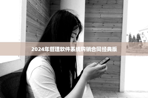 2024年管理软件系统购销合同经典版