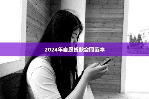 2024年自愿贷款合同范本
