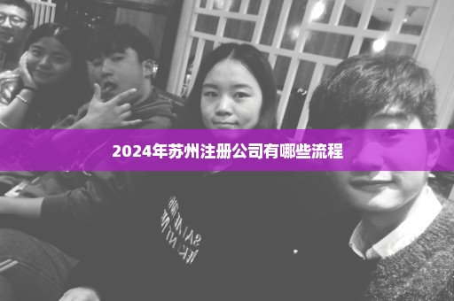 2024年苏州注册公司有哪些流程