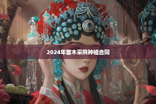 2024年苗木采购种植合同