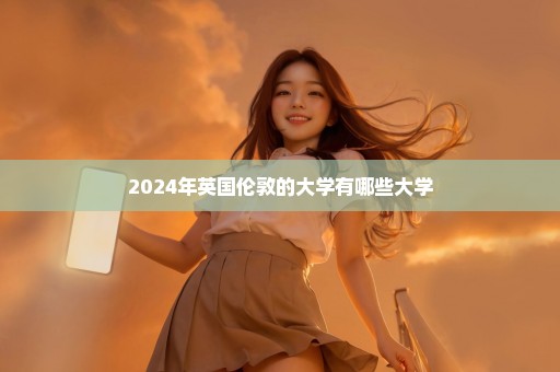 2024年英国伦敦的大学有哪些大学