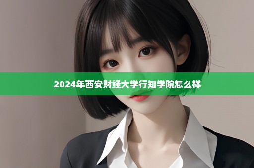 2024年西安财经大学行知学院怎么样