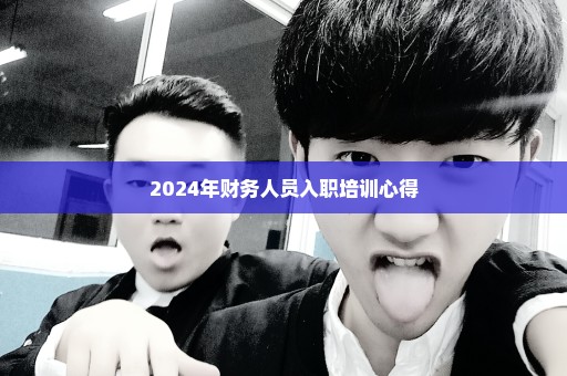 2024年财务人员入职培训心得