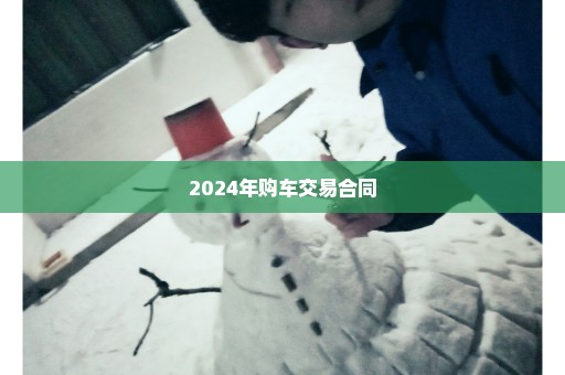 2024年购车交易合同