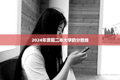 2024年贵阳二本大学的分数线
