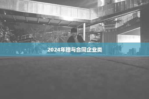 2024年赠与合同企业类