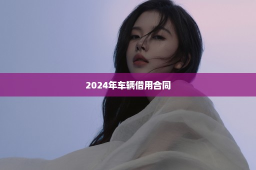 2024年车辆借用合同
