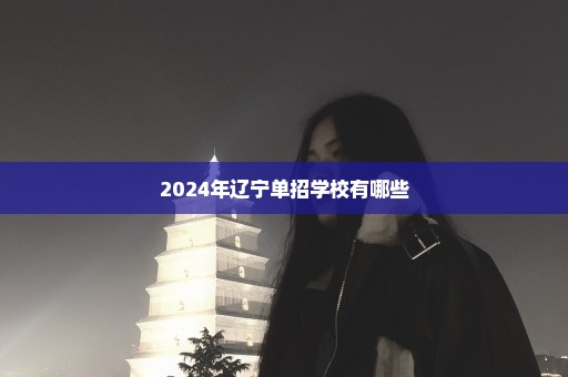 2024年辽宁单招学校有哪些
