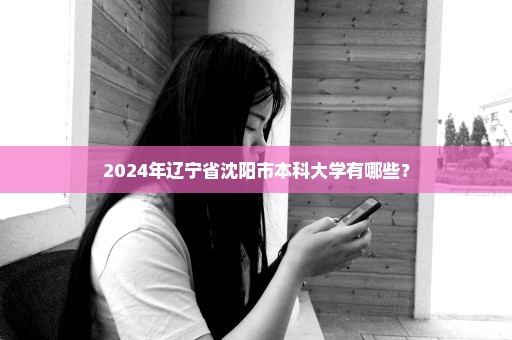 2024年辽宁省沈阳市本科大学有哪些？