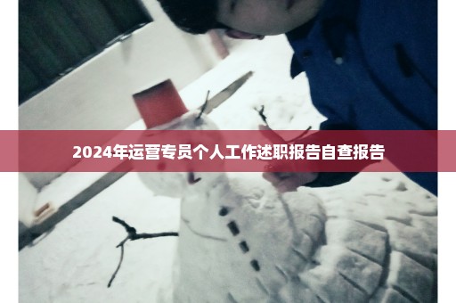 2024年运营专员个人工作述职报告自查报告