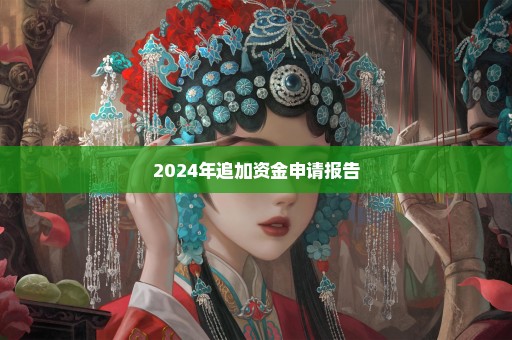 2024年追加资金申请报告
