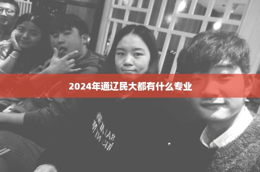 2024年通辽民大都有什么专业