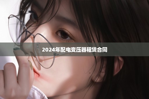 2024年配电变压器租赁合同