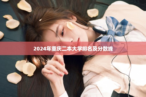 2024年重庆二本大学排名及分数线