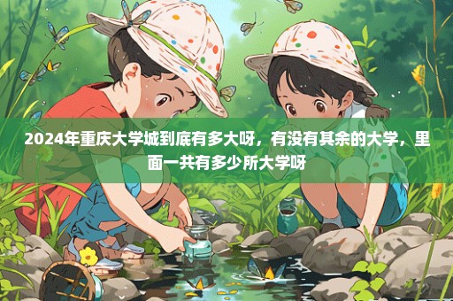 2024年重庆大学城到底有多大呀，有没有其余的大学，里面一共有多少所大学呀