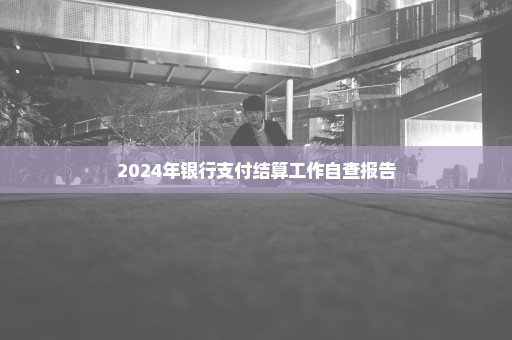 2024年银行支付结算工作自查报告