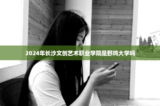 2024年长沙文创艺术职业学院是野鸡大学吗