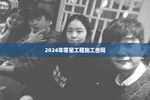 2024年零星工程施工合同