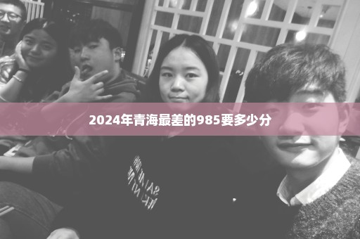 2024年青海最差的985要多少分