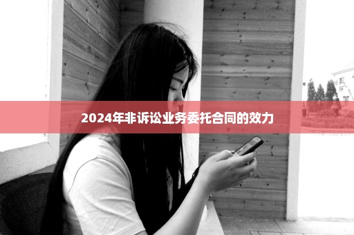 2024年非诉讼业务委托合同的效力