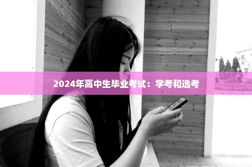 2024年高中生毕业考试：学考和选考