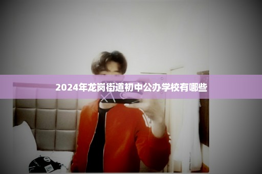 2024年龙岗街道初中公办学校有哪些