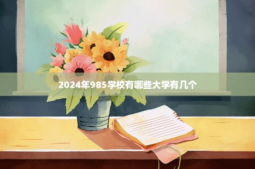 2024年985学校有哪些大学有几个