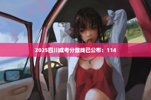 2025四川成考分数线已公布：114