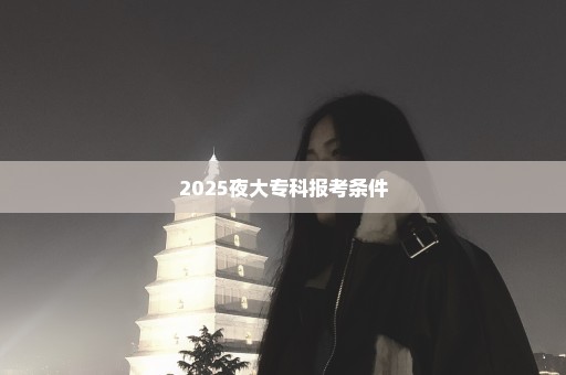 2025夜大专科报考条件