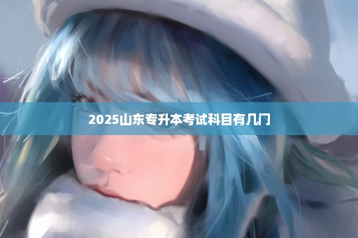 2025山东专升本考试科目有几门