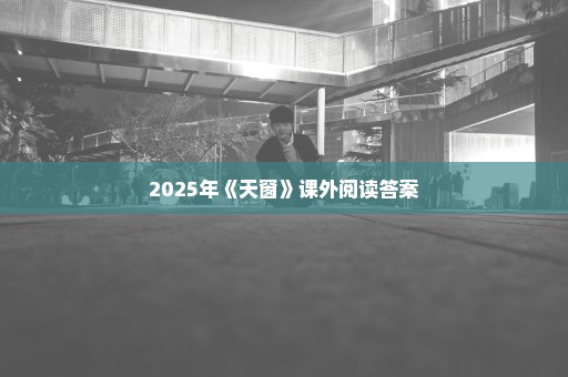 2025年《天窗》课外阅读答案