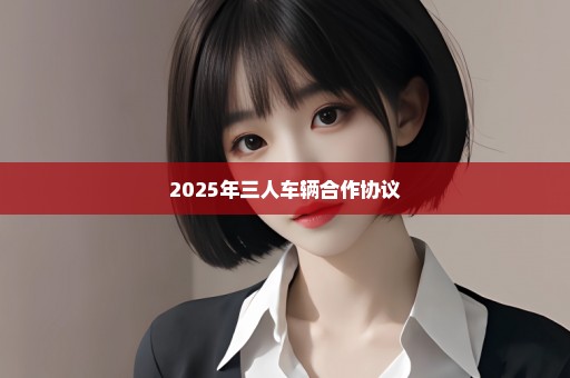 2025年三人车辆合作协议